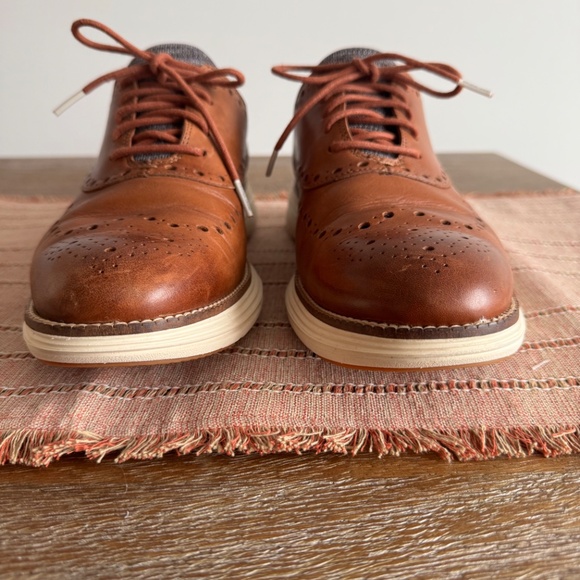 Cole Haan Original Grand Ultra Wingtip Oxfords Brown 9.5M - Picture 3 of 13